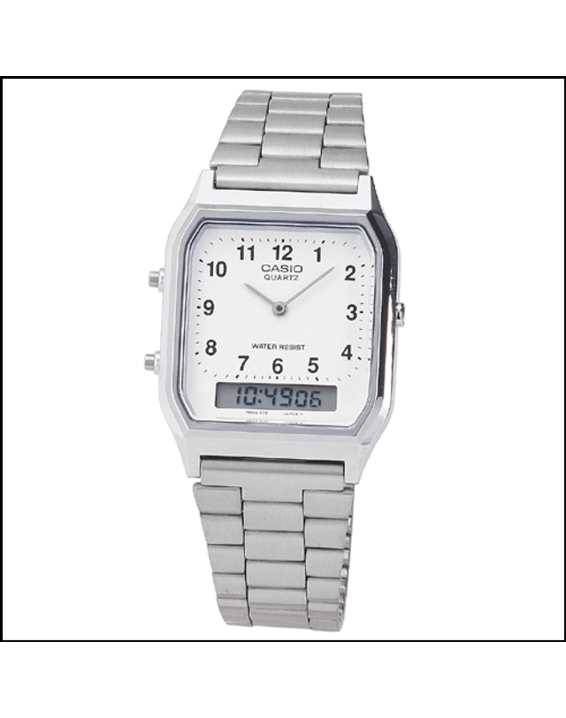 카시오 CASIO AQ-230A-7B 카시오 시계 메탈밴드 착용컷