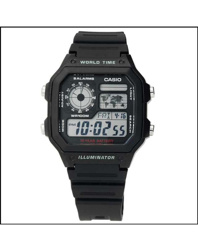 카시오 CASIO AE-1200WH-1A 카시오 시계 착용컷