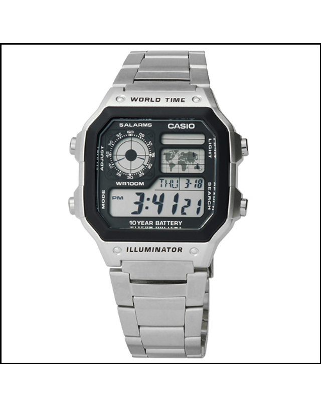 카시오 CASIO AE-1200WHD-1A 카시오 시계 착용컷