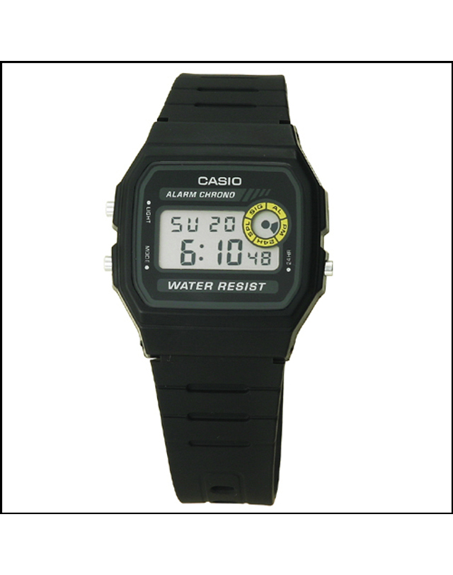 카시오 CASIO F-94WA-8D 카시오 시계 우레탄밴드 착용컷