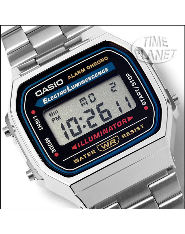 카시오 CASIO A168WA-1 카시오 시계 메탈밴드 착용컷