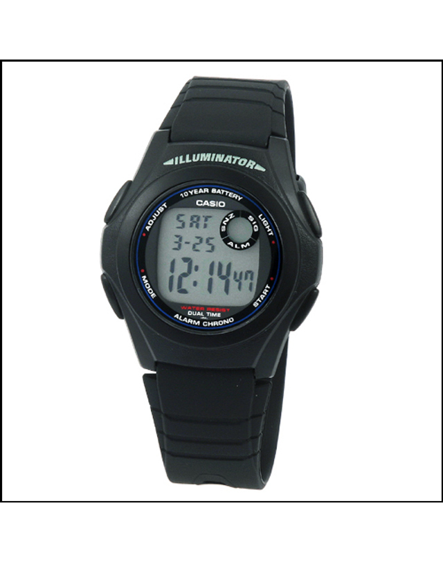 카시오 CASIO F-200W-1A 카시오 시계 우레탄밴드 착용컷