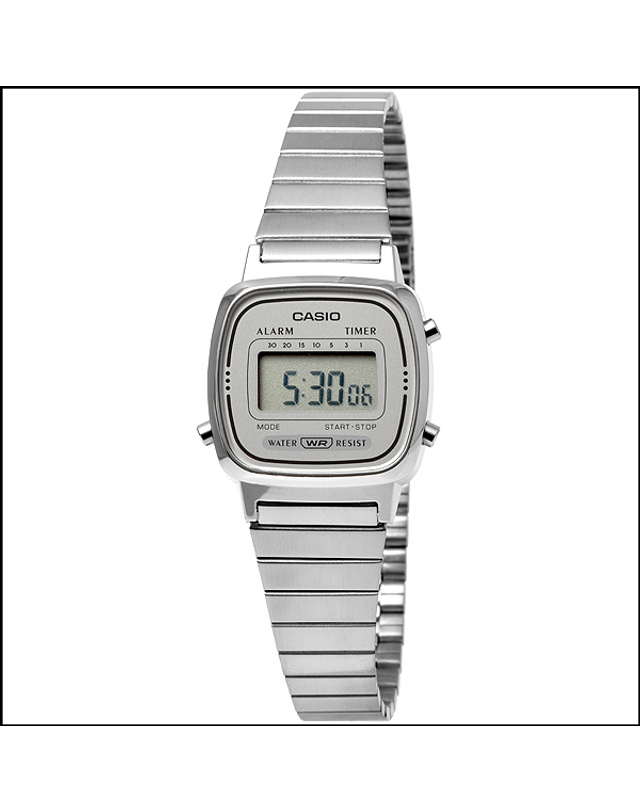 카시오 CASIO LA670WA-7D 카시오 시계 메탈밴드 착용컷
