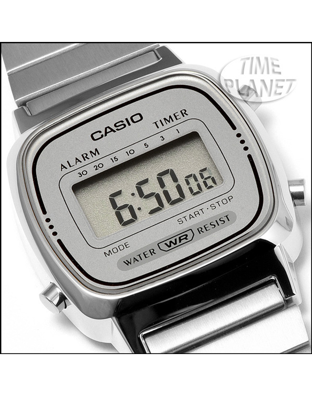 카시오 CASIO LA670WA-7D 카시오 시계 메탈밴드 착용컷