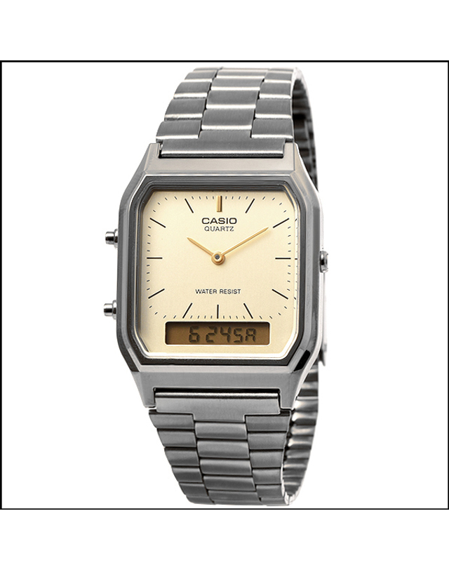 카시오 CASIO AQ-230GG-9A 카시오 시계 메탈밴드 착용컷