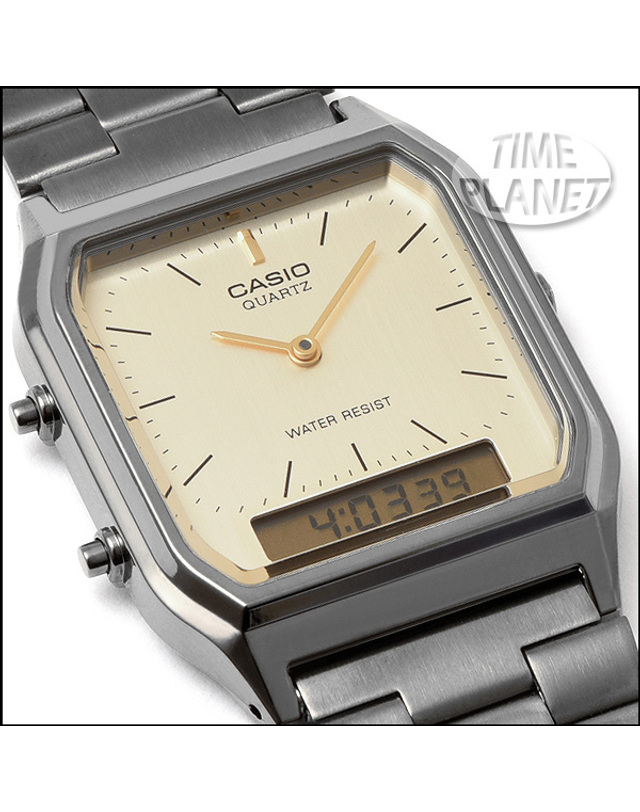 카시오 CASIO AQ-230GG-9A 카시오 시계 메탈밴드 착용컷