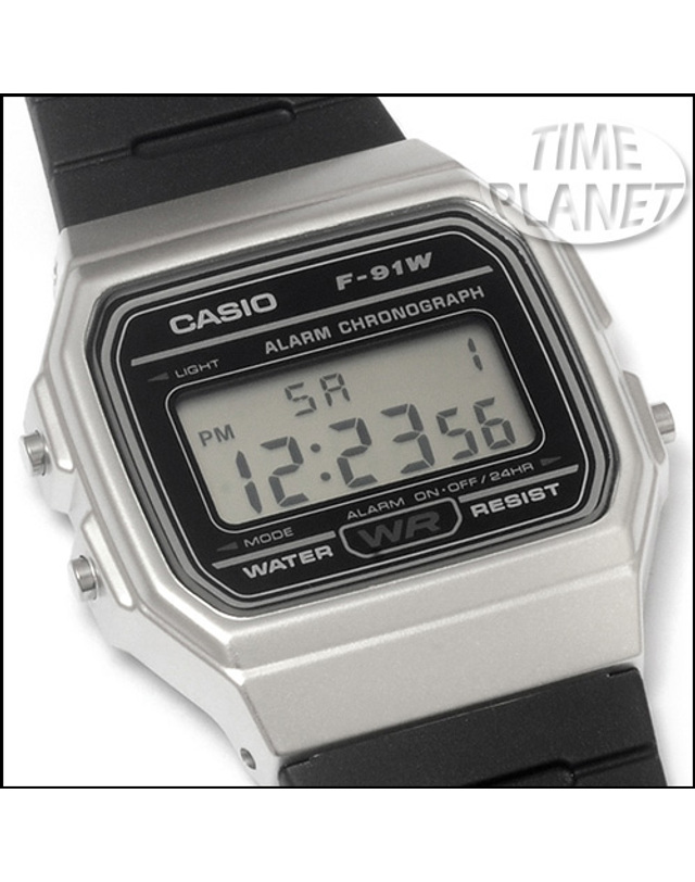 카시오 CASIO F-91WM-7A 카시오 시계 우레탄밴드 착용컷
