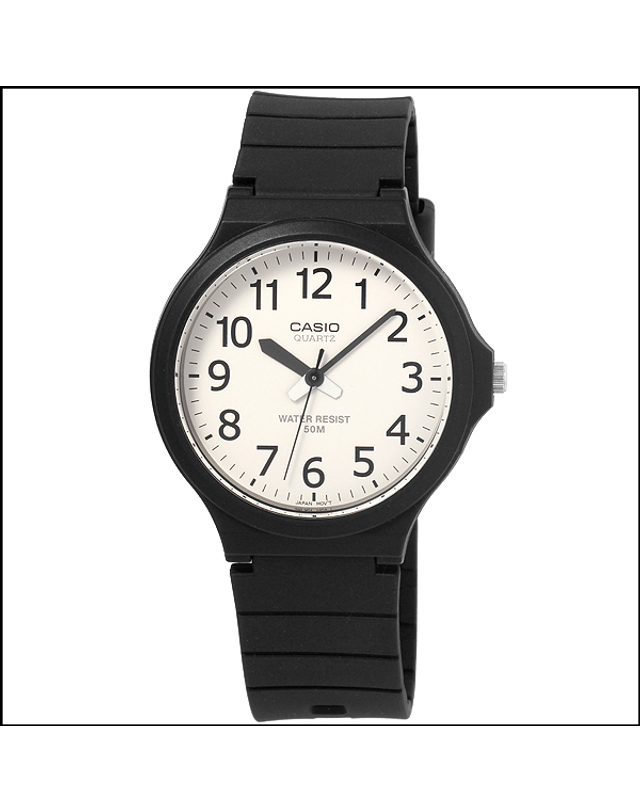 카시오 CASIO MW-240-7B 카시오 시계 우레탄밴드 착용컷