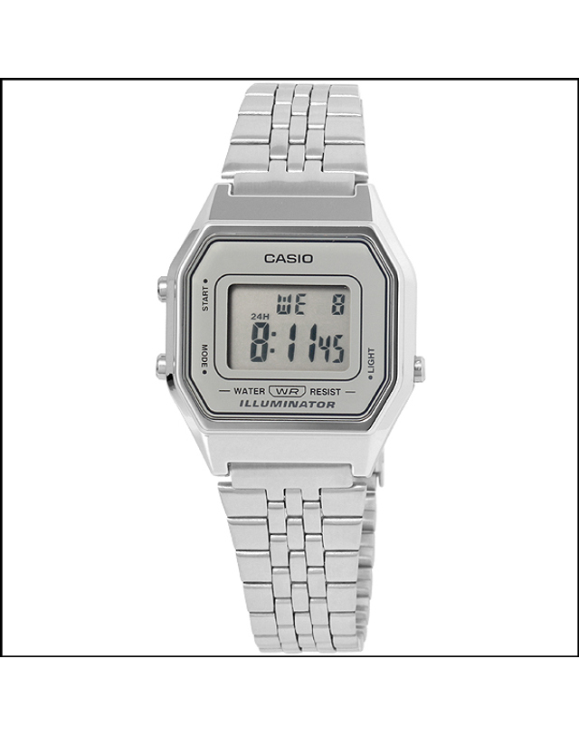 카시오 CASIO LA680WA-7 카시오 시계 메탈밴드 착용컷