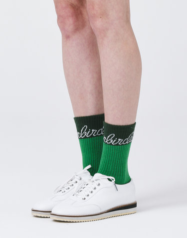 LOGO PLAY SPORTS SOCKS 미들 스포츠 삭스 GREEN