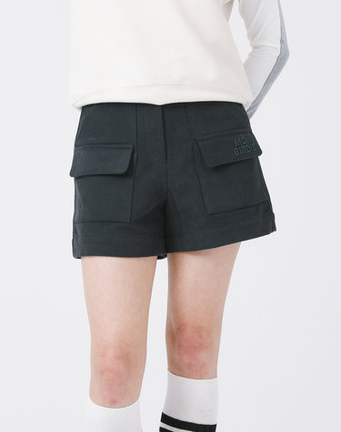 Fleece Twill Pocket Shorts 피치기모 포켓숏츠_D.GREY