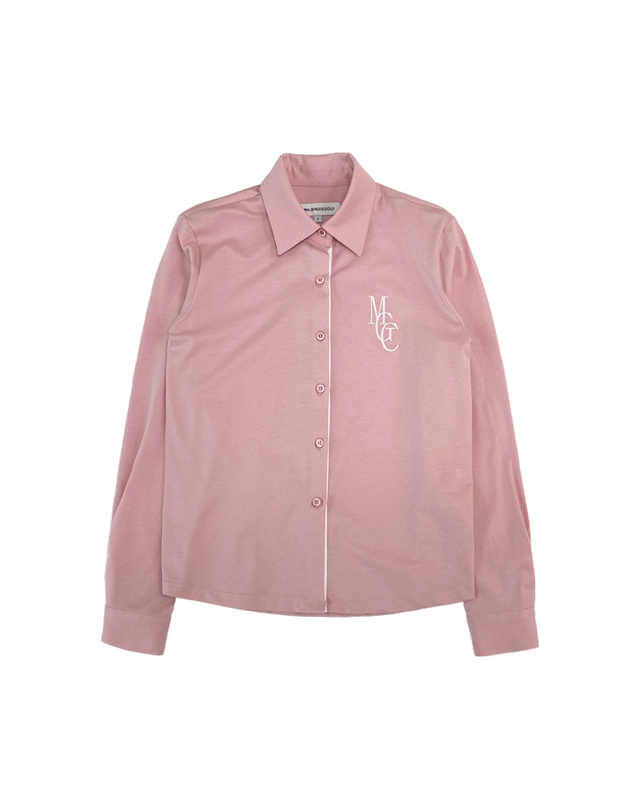 몽버디골프 MGC SINGLE JERSEY 실켓 스판셔츠 PINK 착용컷