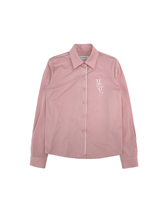 몽버디골프 MGC SINGLE JERSEY 실켓 스판셔츠 PINK 착용컷