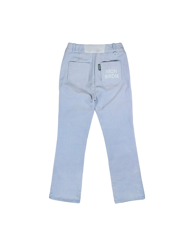 몽버디골프 CORDUROY BOOTSCUT 코듀로이 웜기모 부츠컷 골프팬츠_L.BLUE 착용컷