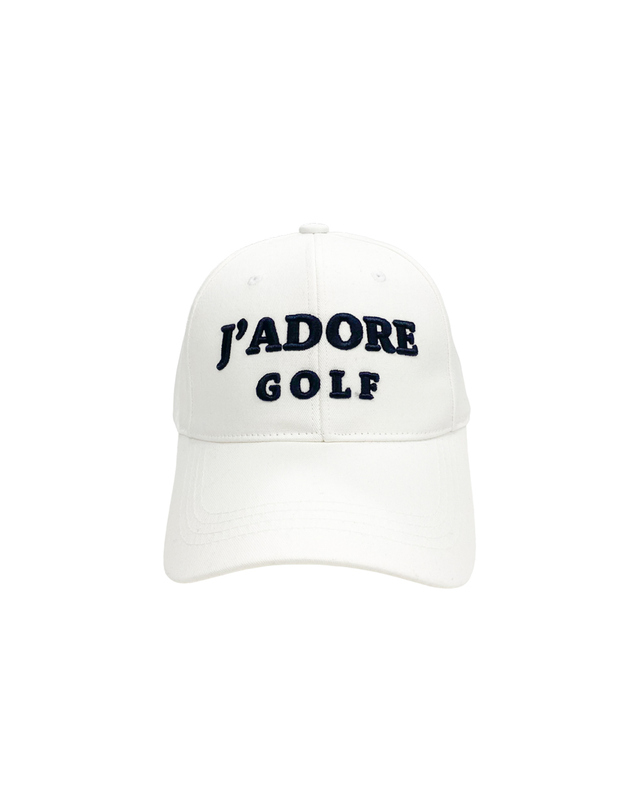 몽버디골프 J’adore golf ball-cap 자도르 골프 볼캡 WHITE 착용컷