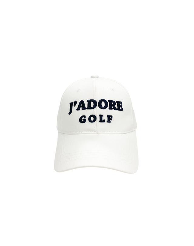 몽버디골프 J’adore golf ball-cap 자도르 골프 볼캡 WHITE 착용컷