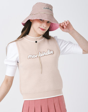기모 발열 배색 베스트 BEIGE