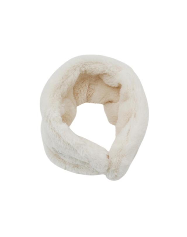 몽버디골프 퍼(Faux Fur) 방한 귀마개&넥워머 WHITE 착용컷