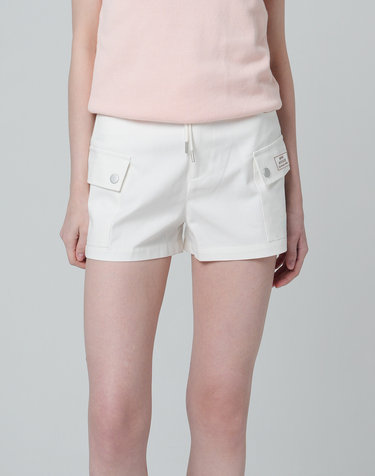 슬로우 카고 포켓 숏츠 WHITE