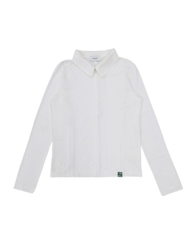 슬림핏 스트레치 카라넥 이너상의 WHITE
