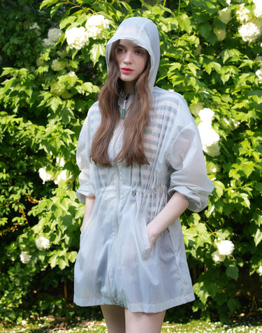UV케어 방풍 스트링 하프점퍼 GREY