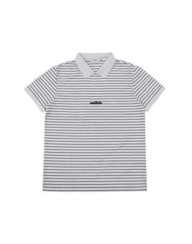 MEN`S 스트라이프 텍스쳐 숏슬리브 WHITE