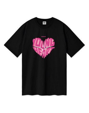 young heart 오버핏 반팔티
