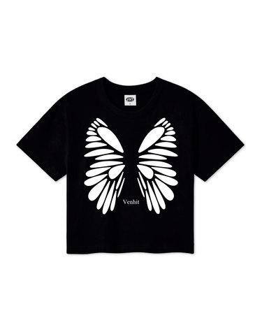 Wings 크롭 반팔티