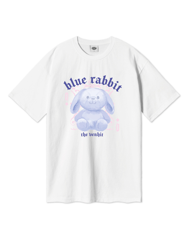 벤힛 TRIBAL RABBIT 오버핏 반팔티 착용컷
