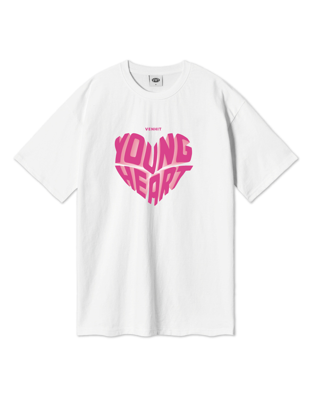 벤힛 young heart 오버핏 반팔티 착용컷