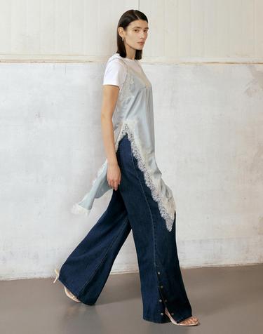 썸머 시카고 스냅데님 로우인디고 long (+7cm)