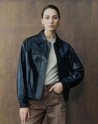 26FW 뉴켄달 이태리 램스킨 자켓 블랙