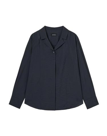 26FW 세라 카라 블라우스 다크네이비