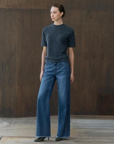 26FW 메디슨 슬림패널 데님 인디고