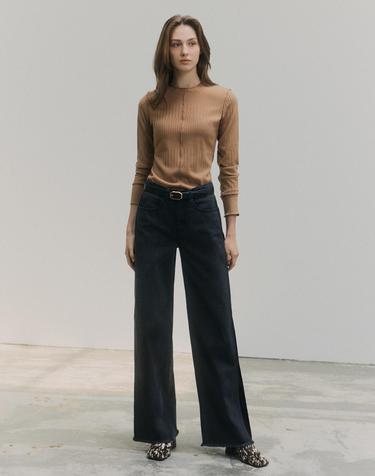 26FW 메디슨 슬림패널 데님 블랙그레이