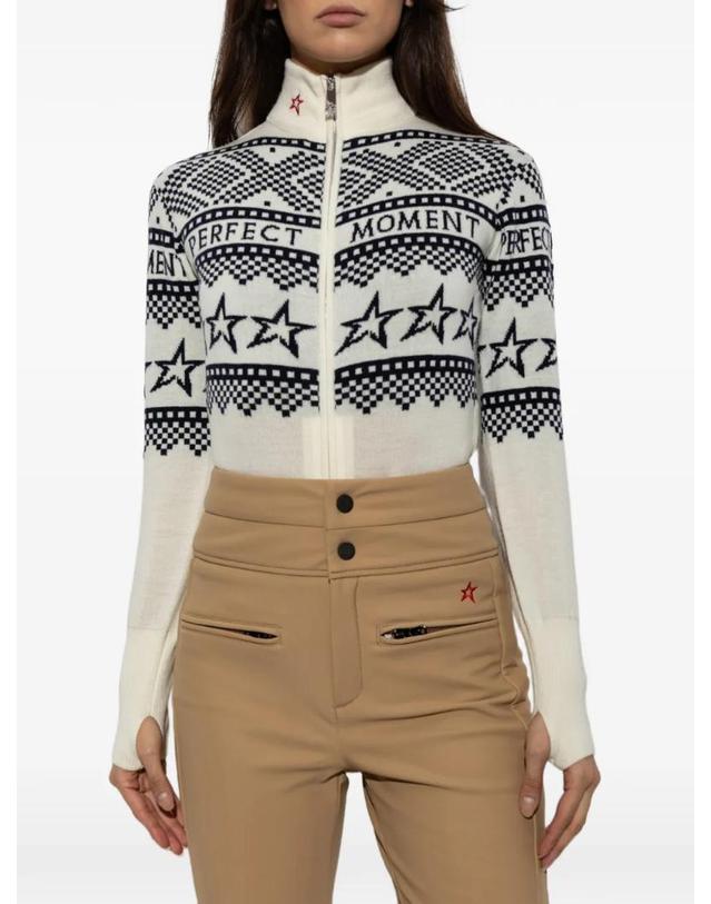 퍼펙트모먼트 [해외직구] 26 FW 퍼펙트모먼트 Intarsia knit merino wool bodysuit W30012500 TP459250845 착용컷