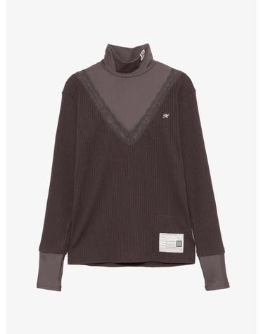 [해외직구] 26 FW 메종미하라야스히로 레이스 트리밍 골지 니트 탑 B17PO601 TP459695157