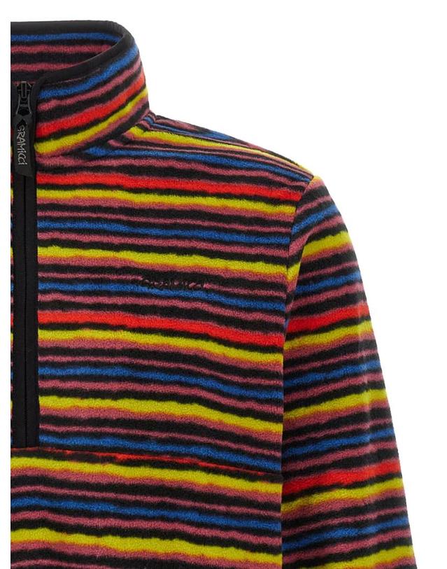 그라미치 [해외직구] 26 FW 그라미치 스트라이프 플리스 스웨터 G6FMJ006MULTISTRIPE TP458857671 착용컷