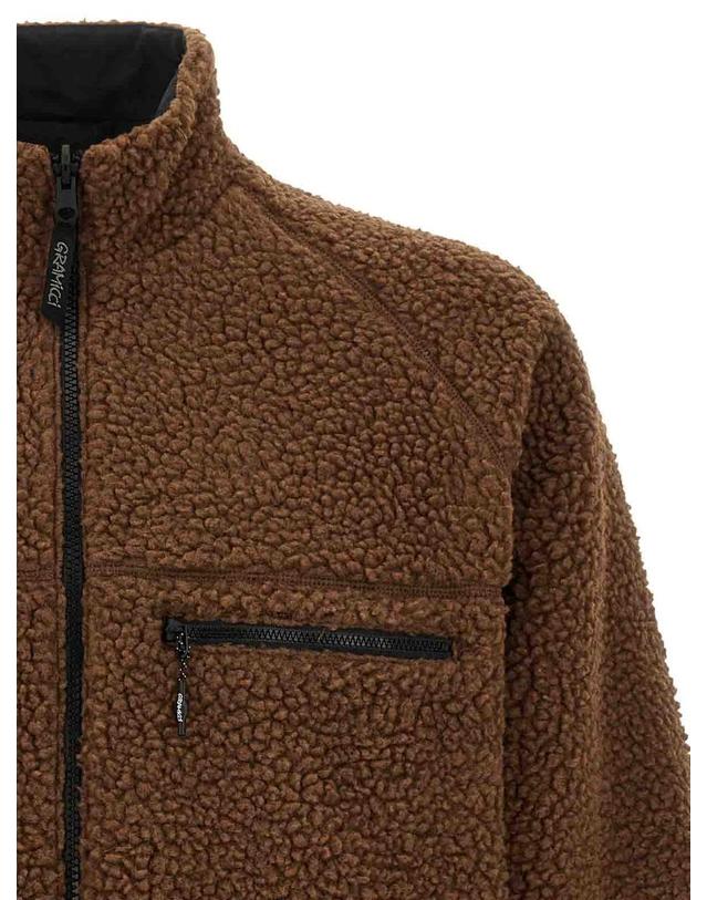그라미치 [해외직구] 26FW 그라미치 멀티컬러 Sherpa 리버시블 자켓 G6FMJ010DARKBROWNBLACK TP582373250 착용컷