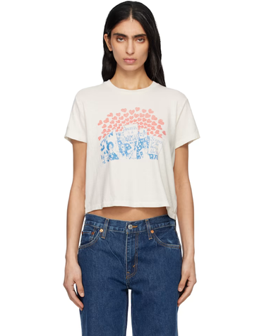 [해외직구] Re Done 오프 화이트 Hanes 50s 박시 시스터 티셔츠 024 02WBXT006 TP872525799