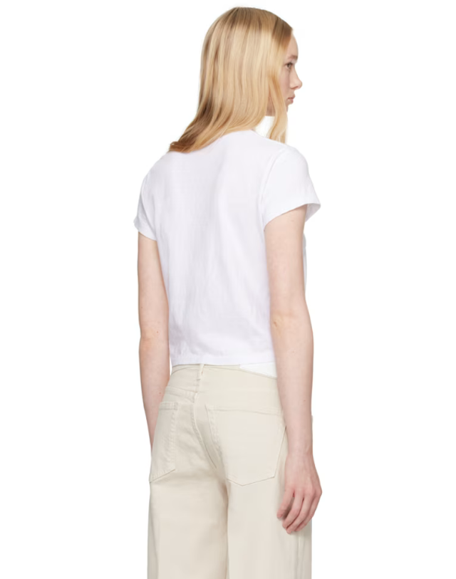 리던 [해외직구] Re Done 화이트 Hanes 클래식 티셔츠 024 2WBX5 TP872146994 착용컷