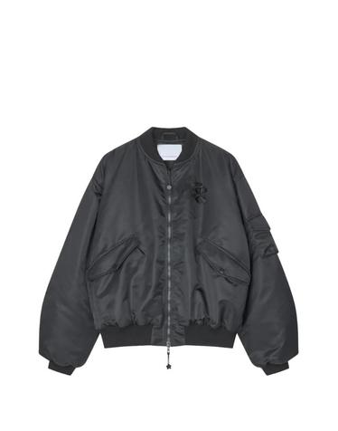 [해외직구] 26 FW 세실리에 반센 페일란 보우 디테일 주름 소매 보머 재킷 CBFEILANBOMBERTECHNICALNYLON TP456401199
