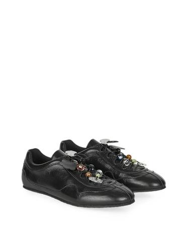 [해외직구] 26 FW 세실리에 반센 블레이즈 비즈 장식 레더 로우탑 스니커즈 CBBLAISESNEAKERSTEXTUREDLEATHER TP456350746
