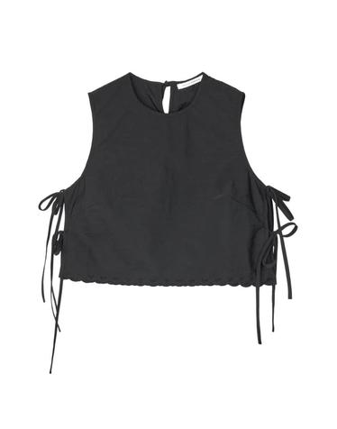 [해외직구] 26 FW 세실리에 반센 피바 자수 사이드 타이 민소매 블라우스 CBFEEBATOPEMBROIDEREDTAFFETA TP456542077