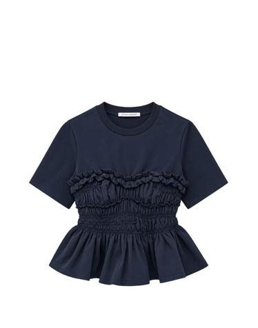 [해외직구] 26 FW 세실리에 반센 ruched peplum T shirt 26RTW19 TP460123360