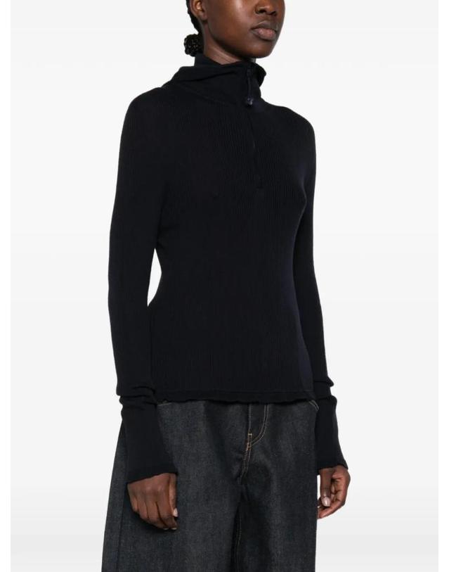 세실리에 반센 [해외직구] 26 FW 세실리에 반센 half zip ribbed knit sweater 26KNI50002 TP459995178 착용컷