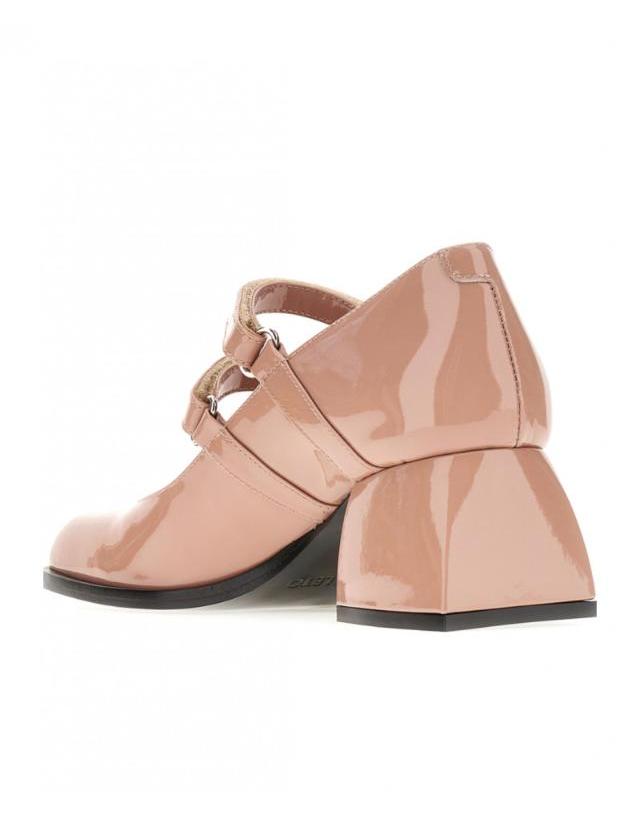 노달레토 [해외직구] 23FW 노달레토 Antiqued 핑크 레더 Bulla Bacara 펌프스 NO1179112BLUSHPATENT TP580047464 착용컷