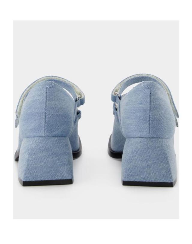 노달레토 [해외직구] 23SS 노달레토 여성 하이 힐스 NO1179121SUNLIGHTDENIM TP580130039 착용컷