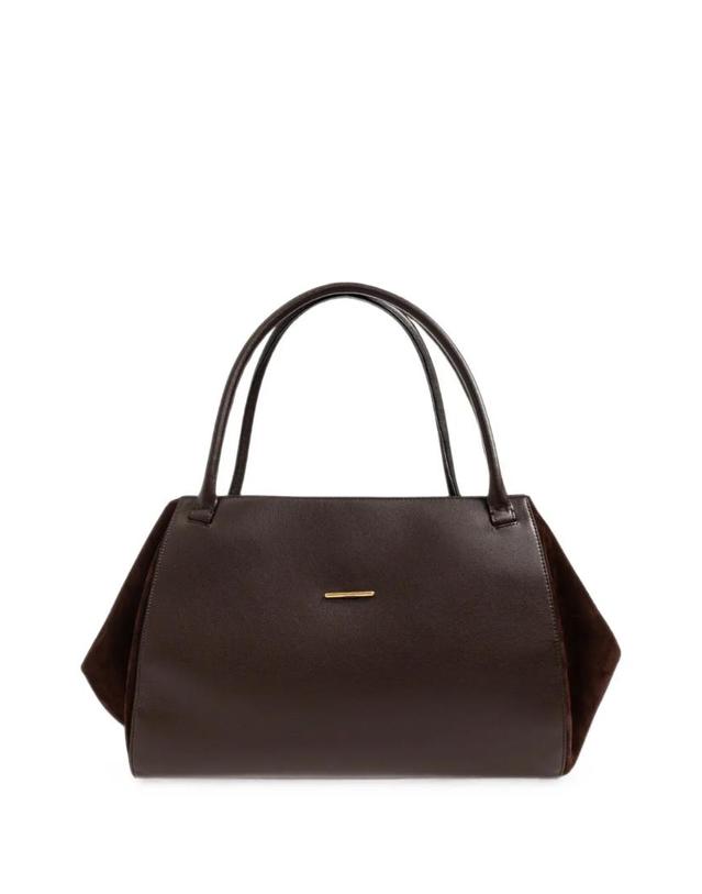 누스 [해외직구] 26 FW NEOUS 사지타 스웨이드 토트 백 00082B23A23SAGITTASUEDELEATHER TP457760026 착용컷
