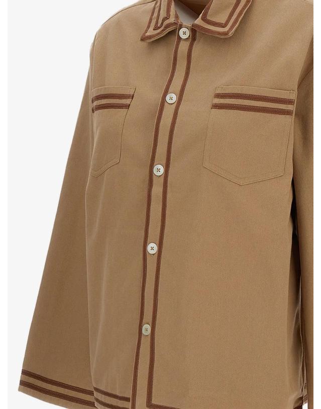 보디 [해외직구] 26 FW 보디 칸틴 콘트라스트 트리밍 셔츠 MRS26SH007KHAKI TP454551828 착용컷
